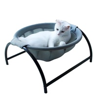 Lit doux pour animaux de compagnie, tapis de couchage confortable, hamac rond pour chat en tissu élastique durable détachable lavable, vente en gros