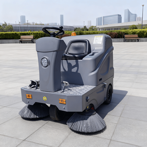 Nouvelle balayeuse industrielle électrique automatique autoportée pour le nettoyage des sols, polisseuse à faible bruit, 48V, largeur de nettoyage 1500mm - Product Image 1
