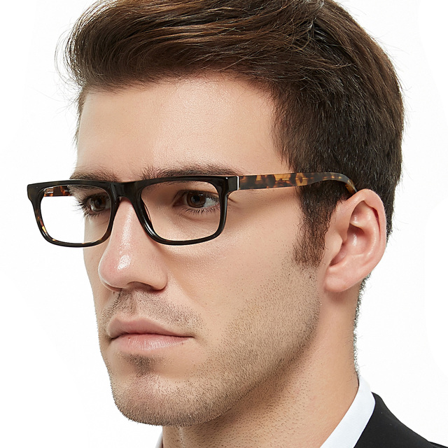 Luxury Design High Quality Men Acetate Rectangle Optical Frames for Eye Glasses