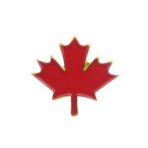 Fabrieks prijs Canada vlag pin rode esdoornblad broche voor revers hoed metalen pin moderne stijl souvenir cadeau voor petten & kleding - Product Image 1