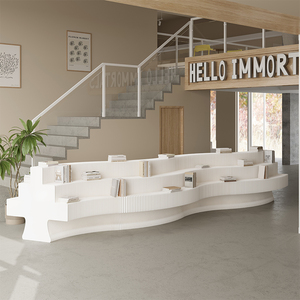 Giấy mới chảy gian hàng gấp di động linh hoạt kệ trưng bày triển lãm hiển thị đứng Thẩm mỹ viện gấp kệ cho showroom - Product Image 3