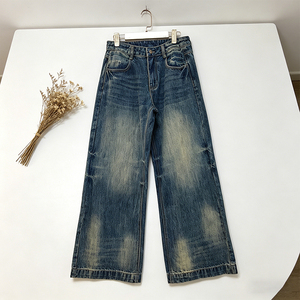 Fabricante <span class=keywords><strong>de</strong></span> Jeans <span class=keywords><strong>de</strong></span> Mezclilla Personalizados, Jeans <span class=keywords><strong>de</strong></span> Estilo Urbano, <span class=keywords><strong>Pantalones</strong></span> Holgados <span class=keywords><strong>para</strong></span> Hombre y <span class=keywords><strong>Mujer</strong></span>, Jeans <span class=keywords><strong>de</strong></span> Mezclilla <span class=keywords><strong>de</strong></span> Corte Recto <span class=keywords><strong>para</strong></span> <span class=keywords><strong>Mujer</strong></span> - Product Image 2