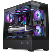 New Designed Custom PC Gaming Case GPU CPU Server Tempered Glass RGB Fan LED Computer Case Towers Gamemax Pc case
