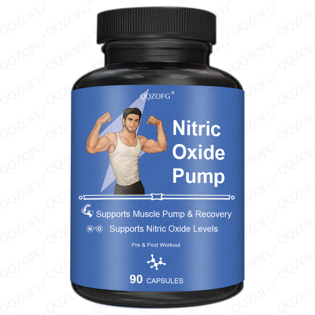 Pre-Post Workout Nitric Oxide Capsule Supports Muscle Pump Recovery Nitric Oxide Levels 3 Amino Acids Dietary Supplement Adults