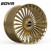Rines Forjados Dorados Personalizados de Lujo con Diseño de Múltiples Radios, 16, 18, 20, 21 Pulgadas, Garantía de por Vida para Audi C8, M6, URUS, BMW, Nissan