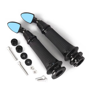 Accessoires pour <span class=keywords><strong>moto</strong></span> Vespa GTS 300 GTV 300 Sprint Primavera 150, poignées <span class=keywords><strong>de</strong></span> <span class=keywords><strong>guidon</strong></span>, <span class=keywords><strong>embout</strong></span> <span class=keywords><strong>de</strong></span> <span class=keywords><strong>guidon</strong></span> avec mini rétroviseur - Product Image 4