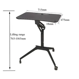 New Product Simple Assembly Sofa Office Working Student Study Table Pneumatic Height Adjustable Table Desk