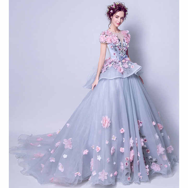 Extravagant evening dresses long lace,DS5030 main image 1