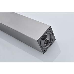 Robinet de lavabo cascade à poignée unique DB, finition brossée, thermostatique, sans contact, à poser sur le comptoir, style contemporain - Product Image 5