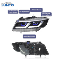 Système d'éclairage automobile Junyo, ensemble de phares pour BMW Série 3 E90 05-12, feux de jour, accessoires automobiles