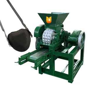 Compact manufacturer sawdust shisha coconut shell corn stalk wood briquette charcoal making machine for germany south africa