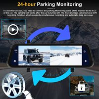 Für Apple Carplay/Android Auto Dual1080P HD-Kamera Single-Touch IPS-Bildschirm Drahtloser Carplay-Bildschirm Tragbar