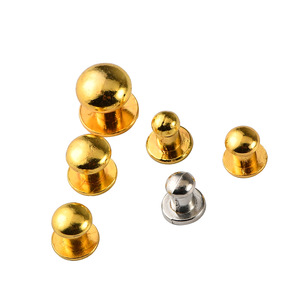 Apparel <b>Rivet</b> Studs Warm Gold Copper Plated Durable Hardware Accessories For Bags Shoes <b>Clothing</b> - Product Image 5