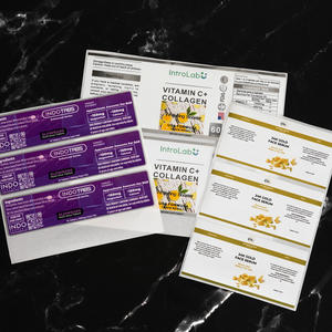 Индивидуальный размер дизайн логотипа Печать Клейкая наклейка для печати этикетки для ухода за кожей сыворотка косметика - Product Image 4