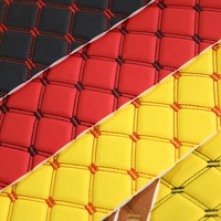 Tissu en cuir Rexine PVC à points de diamant en éponge