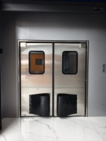 Porte industrielle à ouverture plate, design moderne, en alliage d'aluminium léger, résistant à la corrosion, certifiée CE, ignifuge 2h, idéale pour les gymnases