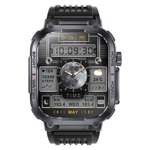2025 S320B akıllı saat el feneri ile 2.02 ''açık spor Fitness takip chazı BT çağrı 30M su geçirmez erkekler için Relojes Smartwatch - Product Image 2