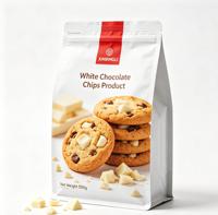 Sacs Doypack à fond plat imprimés sur mesure, sachets refermables thermoscellables pour granola, biscuits, grains de café, emballage alimentaire