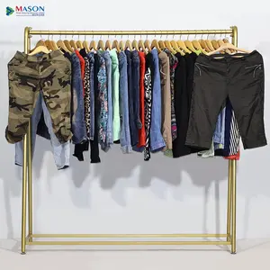 Calças esportivas cortadas de três quartos roupas de segunda mão fardos de roupas misturadas fardos de contêineres para mulheres