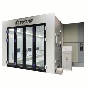 Cabine <span class=keywords><strong>de</strong></span> <span class=keywords><strong>peinture</strong></span> <span class=keywords><strong>automobile</strong></span> <span class=keywords><strong>de</strong></span> luxe BOSCAR à chauffage diesel, avec brûleur RIELLO importé d'Italie, haute qualité - Product Image 3