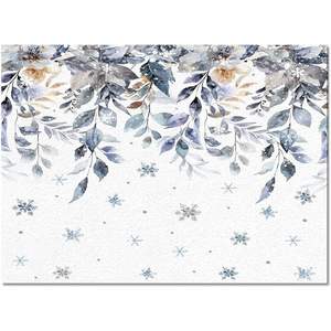 Alfombra Antideslizante con Diseño Navideño de Copos de Nieve y Hojas de Eucalipto, para Dormitorio, Sala de Estar, Pasillo, Decoración Invernal para el Hogar, Disponible en Stock - Product Image 3