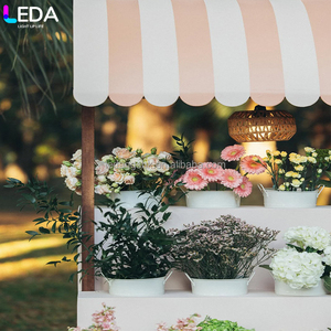 LEDA Support de fleurs en acrylique rose clair pour décoration de mariage et de fête, conçu en usine, vente chaude - Product Image 3