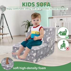 Canapé convertible moderne et compact <span class=keywords><strong>pour</strong></span> enfants, idéal <span class=keywords><strong>pour</strong></span> l'exploration et le jeu, canapé-lit inclinable compressé <span class=keywords><strong>pour</strong></span> chambre d'enfant et salon - Product Image 2
