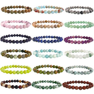 6 8 mm Naturel Lapis Perlé Bracelet Vert Aventurine Pierre Perlée Pierres Précieuses Bracelets En Gros - Product Image 4