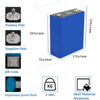 HYL EV E 314AH LiFePO4 Baterai Isi Ulang 8000 Siklus Paket Baterai 3.2V Lithium Iron Phosphate Energi Surya RV Kapal Bebas Bea Masuk Uni Eropa
