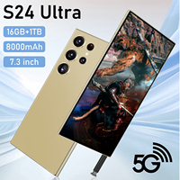 Smartphone 5G Android 14 Deca Core Riche en Fonctionnalités avec Caméra Arrière 108MP et Écran HD AMOLED pour S24 Ultra (Français/Espagnol) - Offre Spéciale