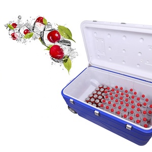 Picnic Pesca y navegación 180L Cofre de hielo Enfriador Aparejo Mantener fresco Enfriador duro Fiambrera <span class=keywords><strong>con</strong></span> rueda de bloqueo - Product Image 3