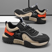 Sepatu Pria 2026 Musim Semi Terbaru Terlaris Santai Kasual Rendah Berikat Tali Serbaguna Nyaman Trendi Warna-Blok Bernapas
