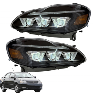 Conjunto <span class=keywords><strong>de</strong></span> Faros Delanteros <span class=keywords><strong>de</strong></span> Repuesto para Automóvil, Compatible con Toyota Corolla E120 2003-2008, Especificaciones Estadounidenses, <span class=keywords><strong>Bombilla</strong></span> Compatible con 9005 9006 9007 - Product Image 6