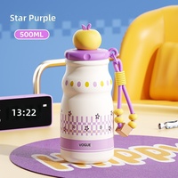 Nouvelle Tasse Thermos Isotherme en Acier Inoxydable pour Fille, Style Mignon, avec Infuseur à Thé et Finition Laquée, Idéale pour Étudiants et Usage Domestique
