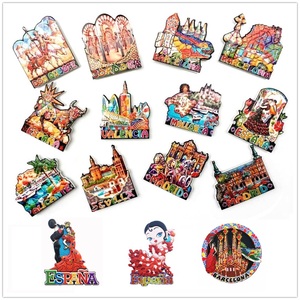 Imán de nevera 3D personalizado al por mayor, recuerdos turísticos de Europa, España, <span class=keywords><strong>Valencia</strong></span>, Mallorca, Tenerife, <span class=keywords><strong>Barcelona</strong></span>, pegatina con mensaje - Product Image 1
