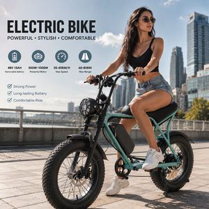 Vélo de <span class=keywords><strong>route</strong></span> électrique haute puissance 48V 300/<span class=keywords><strong>500</strong></span>/1000 Watt, VTT à pneus larges de 20 pouces, VTT - Product Image 1
