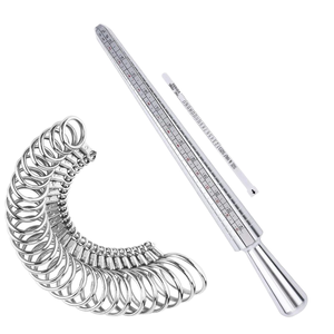 2pcs Set Aluminum <strong>Ring</strong> Size Diameter Adjuster Mandrel <strong>Ring</strong> Stick HK UK US Metal <strong>Ring</strong> Sizer <strong>Measuring</strong> <strong>Tool</strong> - Product Image 1