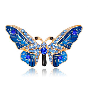 <span class=keywords><strong>Broche</strong></span> de Alta Calidad, Accesorios de Moda, Estilo Real, <span class=keywords><strong>Broche</strong></span> Doble con Gema de Mariposa - Product Image 2