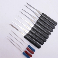 Lot de 12 extracteurs de clés cassées, crochets de déverrouillage, aiguilles de crochetage, outils de démontage de clés, kit d'outils de serrurier