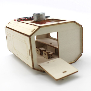 Kit scientifique DIY en bois à énergie solaire Dsq Mars Base Series pour enfants, modèle de jouet éducatif scientifique - Product Image 3