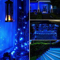 Guirlandes solaires extérieures IP65 en fil de cuivre, 8 modes, pour jardins, arbres, décorations de Noël et d'Halloween