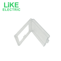 LIKE fashion Type 86 Accessoires pour interrupteurs muraux Splash Box Plastic Socket Panel Waterproof Box Transparent Switch Cover