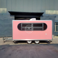 Custom 16 Ft Mobiele Bloemenwinkel Fruit Food Truck Food Catering Truck Aanhanger Food Kar Met Volledige Keuken