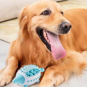 Yeni varış TPR köpek oyuncak kirpi şekli köpek sızdıran gıda oyuncak diş temizleme taşlama için - Product Image 6