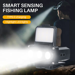 <span class=keywords><strong>Boruit</strong></span> Lámpara de carga Sensor de movimiento ajustable Faros LED Impermeable Emergencia USB Recargable Led Lámpara de cabeza Antorcha Faro - Product Image 2