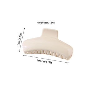 Pinzas de Pelo Grandes y Elegantes al por Mayor para Niñas y Mujeres, Pinzas de Pelo Simples de Acrílico y Plástico para Mujer - Product Image 4