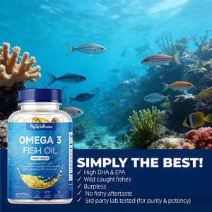 Kapsul Minyak Ikan <span class=keywords><strong>Omega</strong></span> <span class=keywords><strong>3</strong></span> EPA DHA Suplemen Kapsul Lunak untuk Kesehatan Jantung dan Sendi - Product Image 3