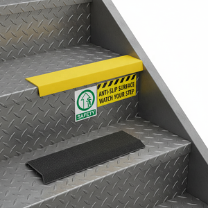 Bandes antidérapantes en fibre de verre sablée pour marches d'escalier, bandes de revêtement en fibre de verre GRP pour conditions humides et glacées, découpe sur mesure - Product Image 3