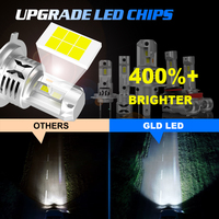 Nouveau design, mini taille, phare LED H4 8000LM, lumière LED de voiture 9005 9006, faisceau haut et bas, Canbus, phare LED H8, ampoule LED H7 pour voiture