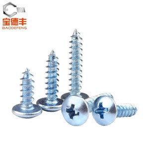 Vis autoperceuses Baodefeng M3 M4 M5 M6 en acier au carbone, fixations pour bois à tête plate, tête Phillips, tête champignon, norme nationale - Product Image 4